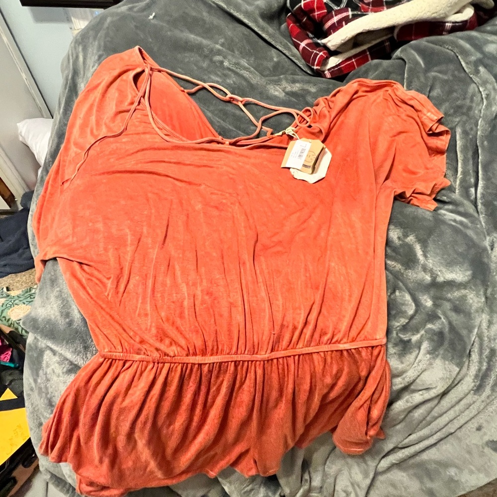 Kori, Orange, Size large romper